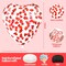 Red Heart Confetti Balloons 30 Pcs, 12 Inch Clear Heart Latex Balloon with Heart Confetti Inside for Wedding Anniversary Birthday Party Valentine Baby Shower Bridal Shower Decorations Supplies